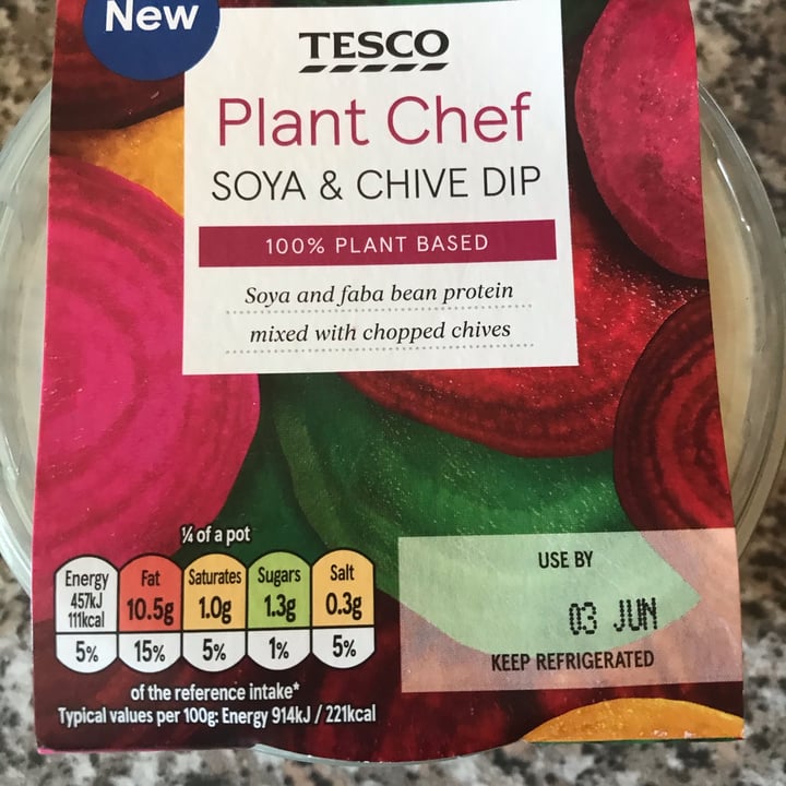 photo of Tesco Plant Chef Soya & Chive Dip shared by @lennyb on  02 Oct 2021 - review