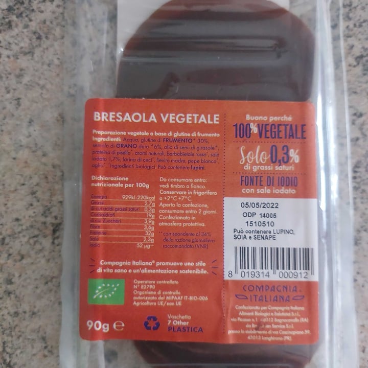 photo of Compagnia Italiana Bresaola Vegetale shared by @erikasflowers on  01 Apr 2022 - review