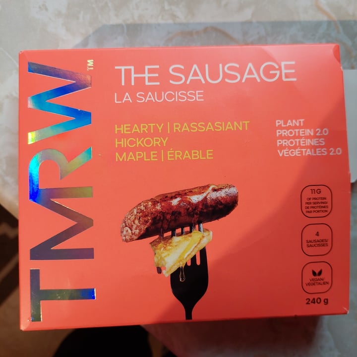 photo of TMRW Foods hearty hickory maple sausages shared by @siennasaskie on  08 May 2022 - review