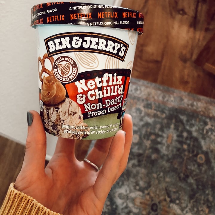 photo of Ben & Jerry's Netflix & Chilll'd Non-Dairy Frozen Dessert shared by @melissamccaddon on  30 Dec 2020 - review