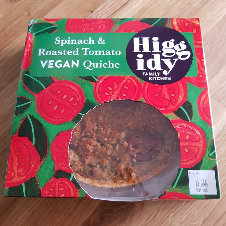 photo of Higgidy Spinach And Roasted Tomato Vegan Quiche shared by @alicesabrina on  19 Jan 2021 - review
