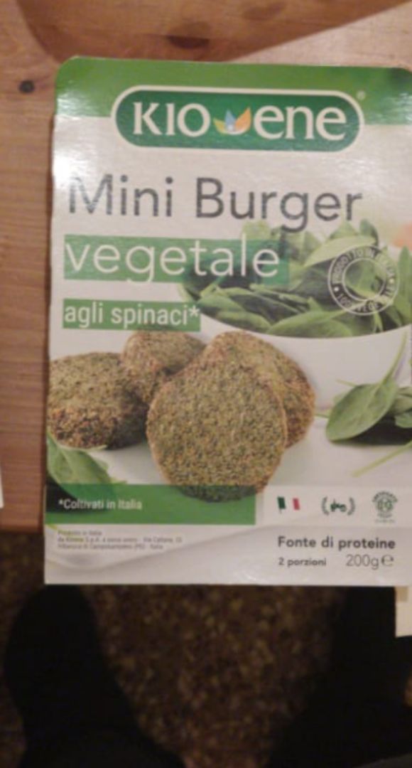 photo of Kioene Mini Burger Vegetale Agli Spinaci shared by @bob7 on  18 Feb 2020 - review