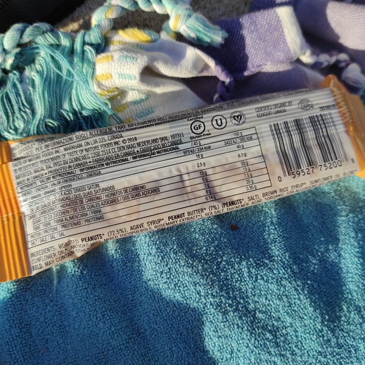 photo of Taste of Nature Peanut Bar shared by @caracol on  09 Aug 2020 - review