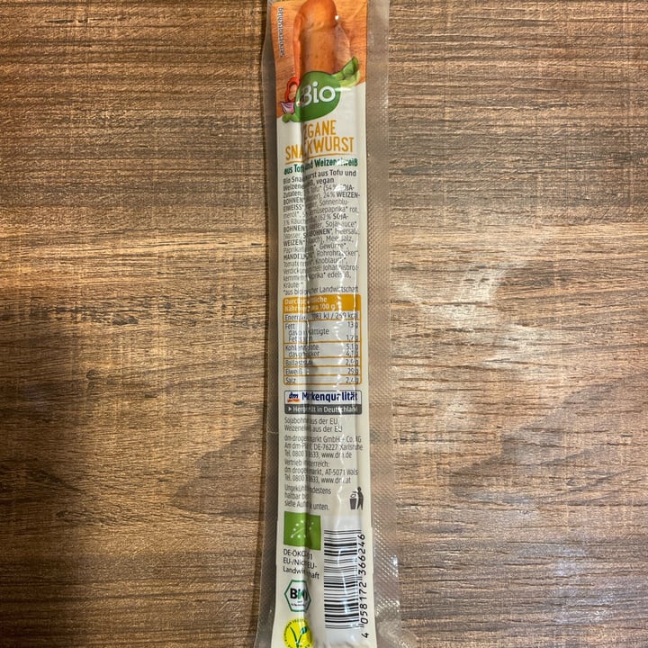 photo of Dm Bio Snack Wurstel shared by @lalice on  16 Jul 2022 - review