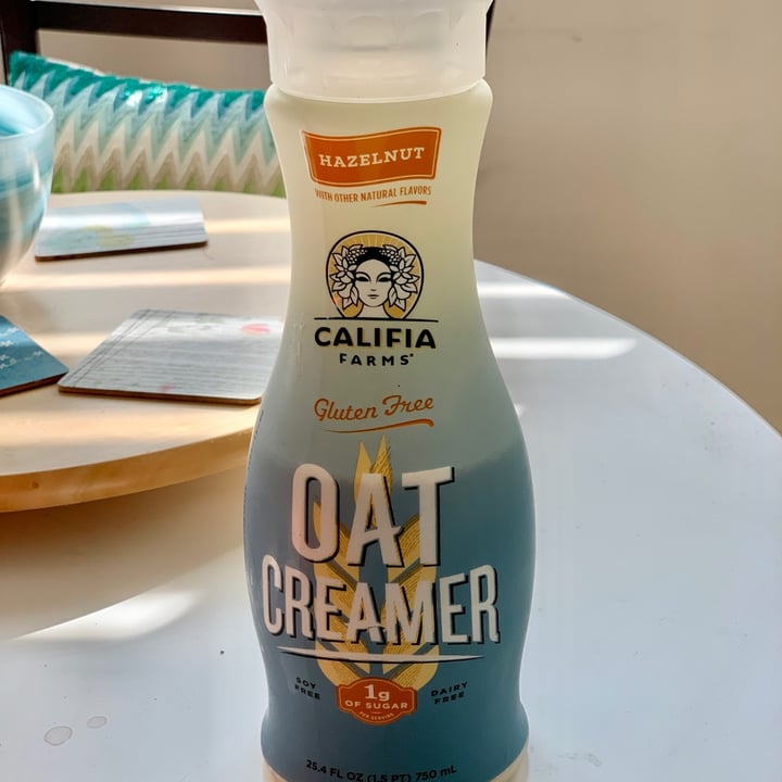 photo of Califia Farms Oat Creamer Hazelnut shared by @sandyvilletti on  03 Feb 2021 - review