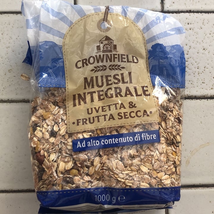 photo of Crownfield Muesli integrale uvetta e frutta secca shared by @anastasiaz on  26 Jun 2022 - review