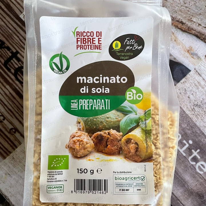 review photo of Fatti per Bene Macinato di soia shared by @cecicarotepatate on 28 Mar 2022 - review