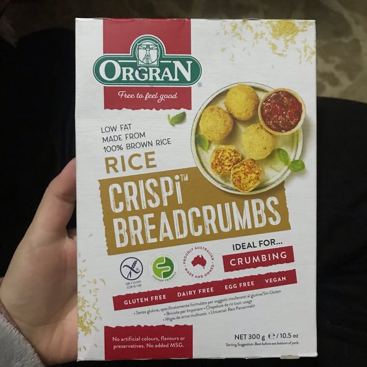 photo of Orgran Rice crispy breadcrumbs shared by @jen14 on  04 Feb 2022 - review