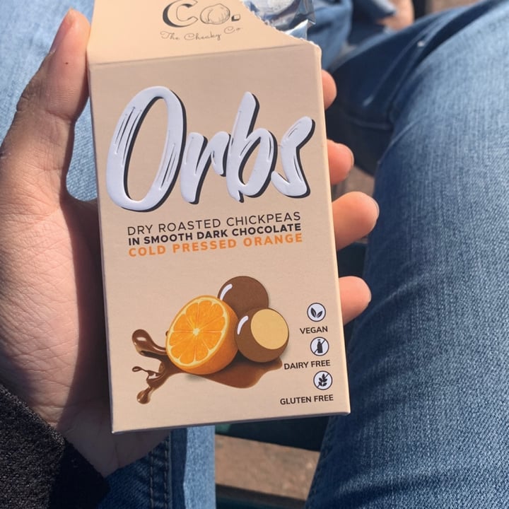 review photo of Orbs Dry Roasted Chickpeas In Smooth Dark Chocolate Cold Pressed Orange shared by @amazingamy on 26 Jan 2022 - review