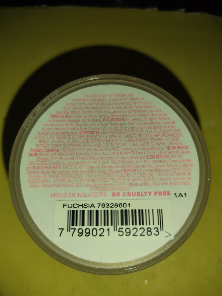 review photo of Todomoda Beauty Mascarilla Facial shared by @phyneko on 22 Aug 2021 - review