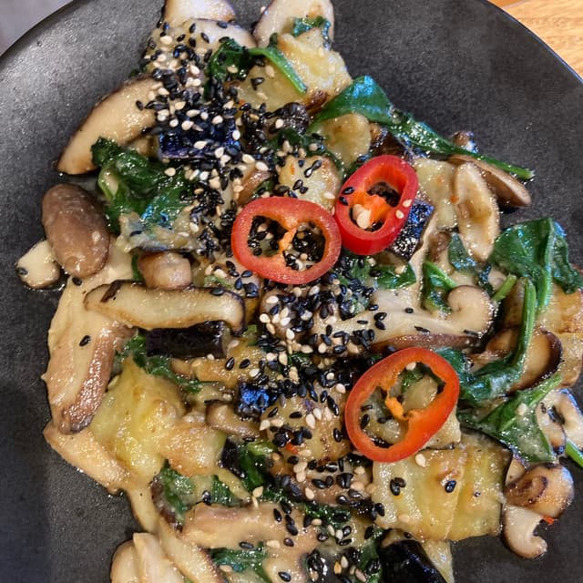 Foto del piatto “Miso Aubergine”