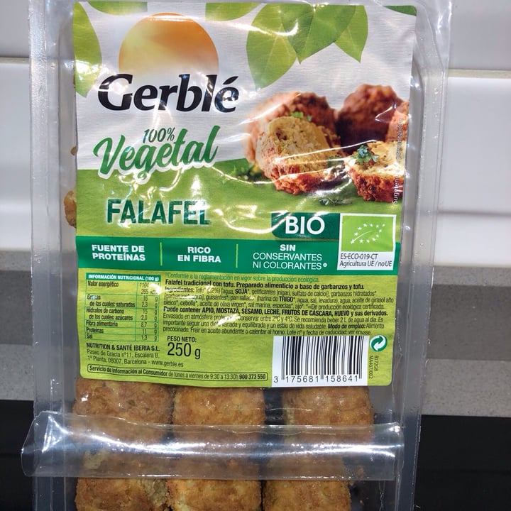 photo of Gerblé Falafel shared by @loula on  18 Oct 2020 - review