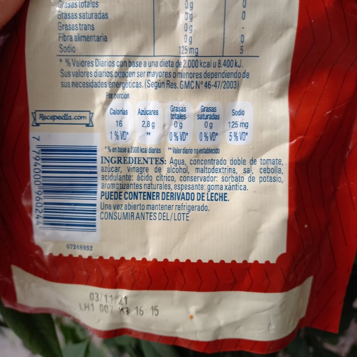 photo of Hellmann’s Ketchup shared by @veggiecocina on  04 Apr 2021 - review