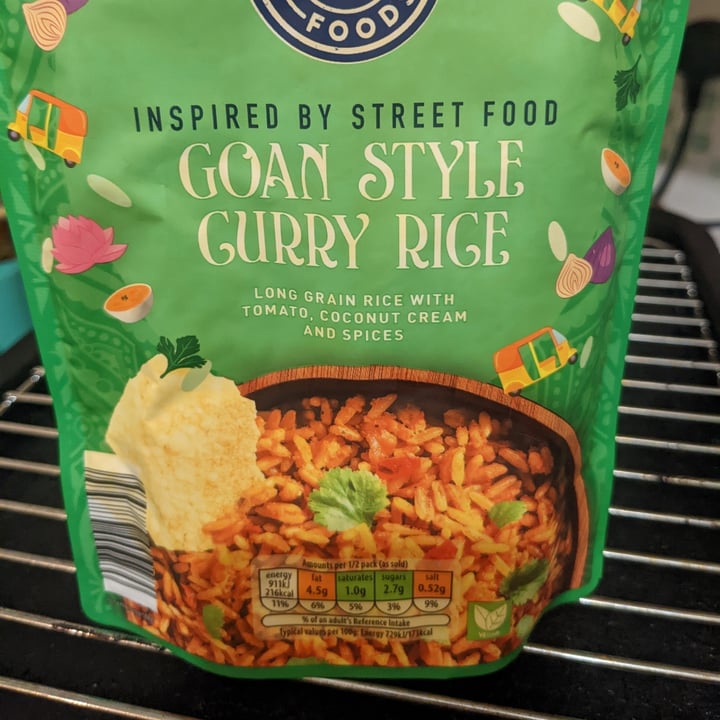 photo of ALDI Worldwide Foods Goan style curry rice shared by @veganwitch50 on  09 Oct 2022 - review