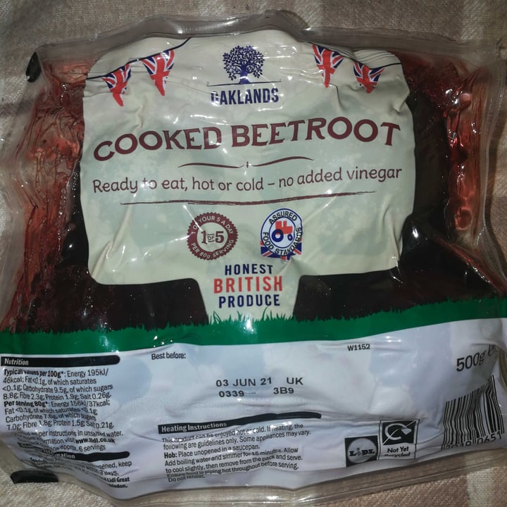 photo of Oaklands Cooked Beetroots shared by @laonikos on  12 Jan 2021 - review