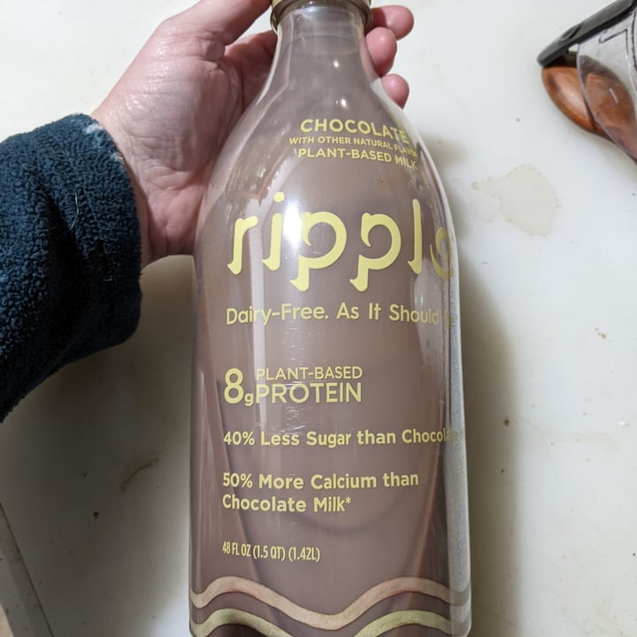 photo of Ripple Foods On-the-Go Chocolate Milk shared by @caseyveganforlife on  18 Jan 2022 - review
