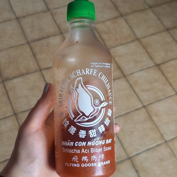 photo of Flying Goose Brand Sriracha Scharfe Chilisauce shared by @anameier on  10 Sep 2021 - review