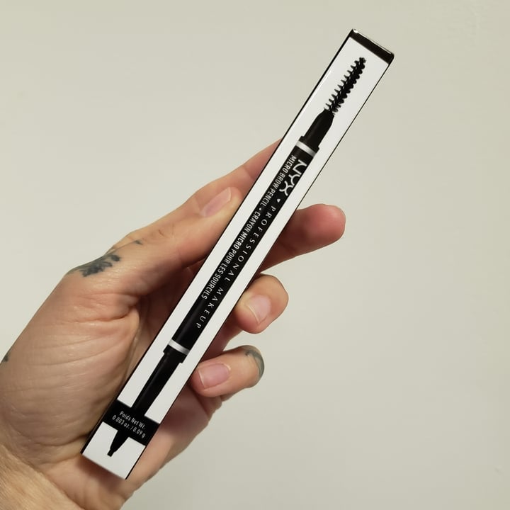 photo of NYX Cosmetics Micro Brow Pencil shared by @metalmel666 on  21 Oct 2022 - review