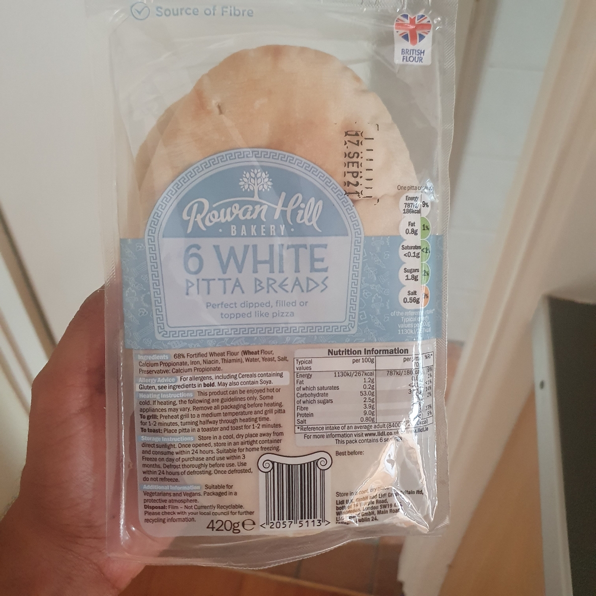 Rowan Hill Bakery 6 white pitta breads Reviews abillion