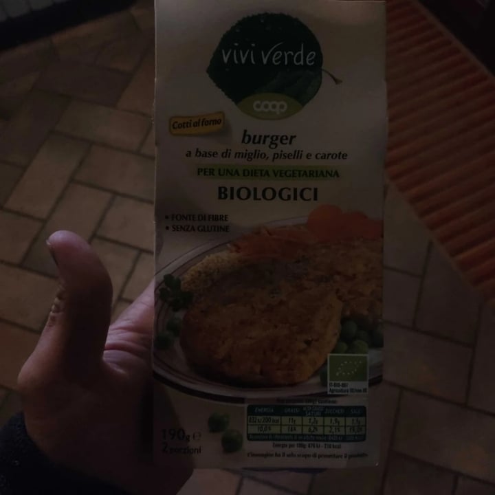 review photo of Vivi Verde Coop Burger di Miglio Piselli e Carote shared by @alpha19 on 05 Apr 2022 - review
