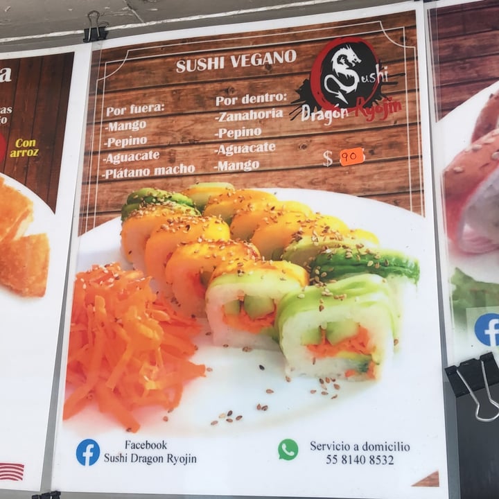 photo of Sushi Dragón ryojin sushi vegano shared by @nenacanela on  03 May 2022 - review