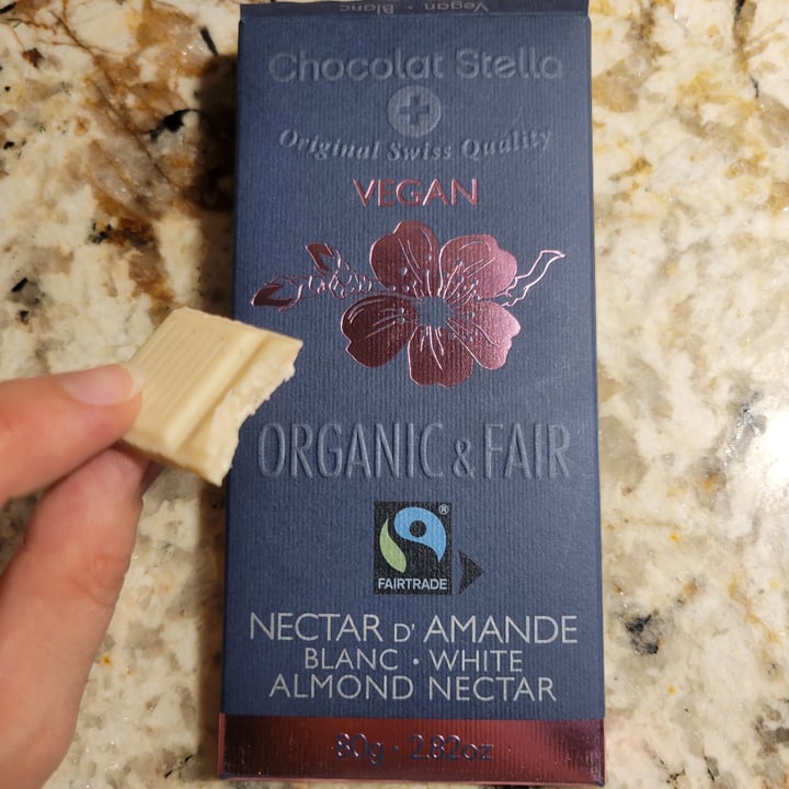 photo of Chocolat Stella Almond nectar white chocolate shared by @veganooch on  25 Oct 2022 - review