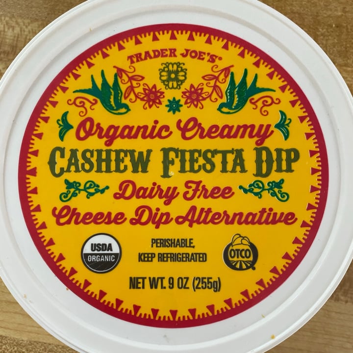 photo of Trader Joe's Organic Creamy Cashew Fiesta Dip shared by @vegpaige on  27 Jul 2020 - review