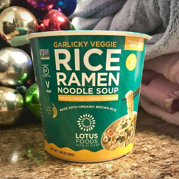 photo of Lotus Foods - Rice Is Life Garlicky Veggie: Rice Ramen Noodle Soup (instant) shared by @oddish on  10 Dec 2021 - review