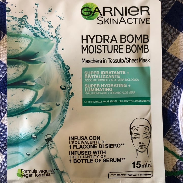 photo of Garnier maschera hydra bomb idratante e rivitalizzante shared by @anitagaia on  24 Apr 2022 - review