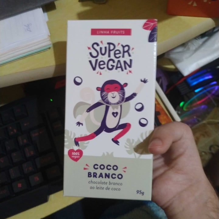review photo of Super Vegan Barra de Chocolate - Coco Branco 95g shared by @alvaro434 on 28 Apr 2022 - review