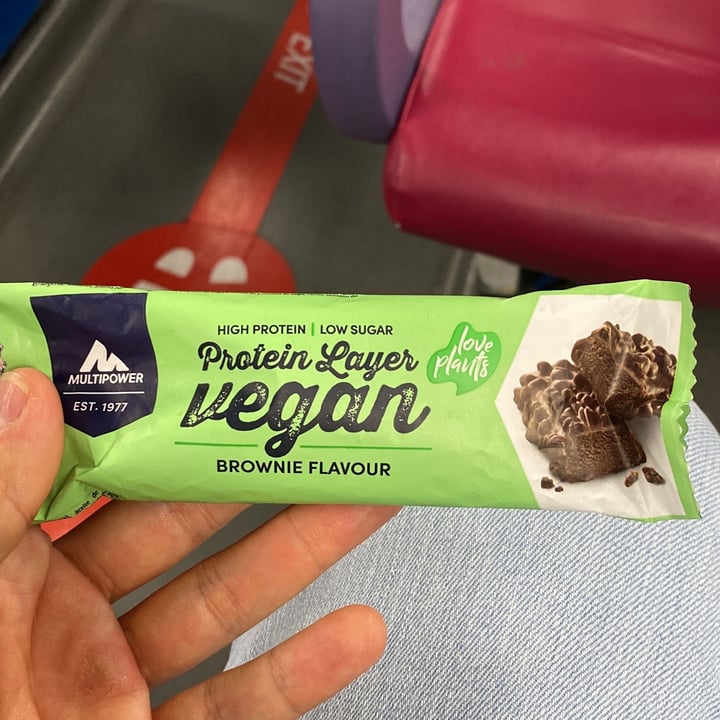 photo of Multipower Protein Layer Vegan Brownie Flavour shared by @tib on  10 Oct 2022 - review