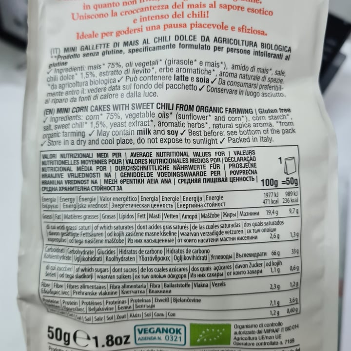 review photo of Fiorentini Mais snack chili dolce shared by @alessiad on 29 Nov 2022 - review