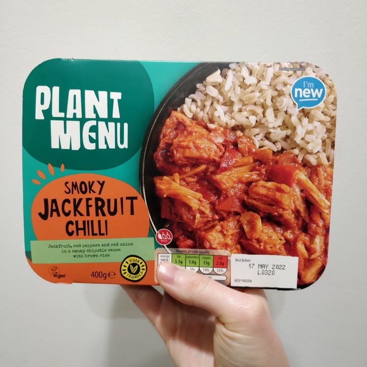photo of Plant Menu Smoky jackfruit chilli shared by @lochjessmonster on  13 Mar 2021 - review