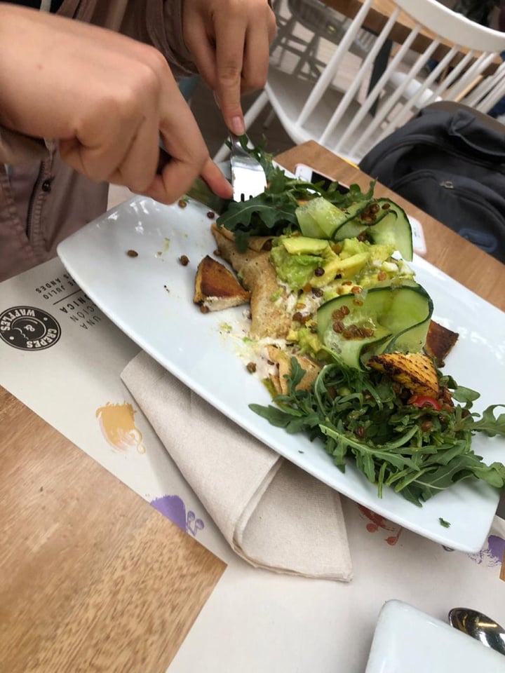 review photo of Crepes & Waffles Crepe vegetariano monte de María shared by @veganliz on 19 Aug 2019 - review