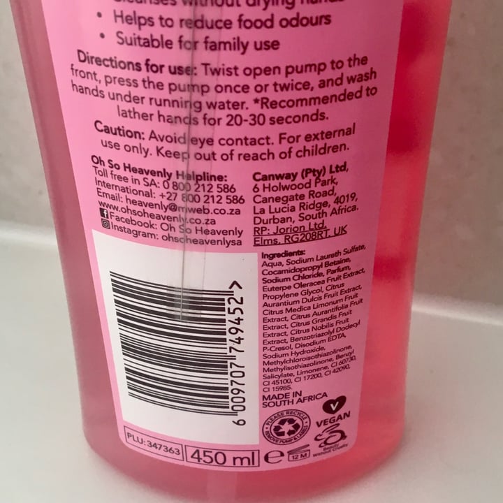 photo of Oh So Heavenly Berry Bubbly - protecting hand wash shared by @taz on  28 Sep 2021 - review