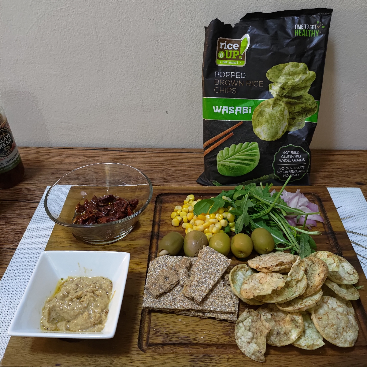 Wasabi Rice Chiops 「Rice Up!」の「Brown Rice Chips Wasabi」 - ヴィーガン製品のレビューと評価 | abillion