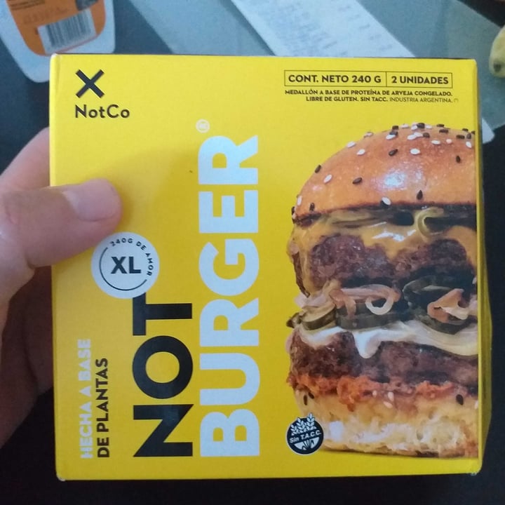 photo of NotCo Not Burger XL shared by @mauroogido on  17 Jan 2021 - review