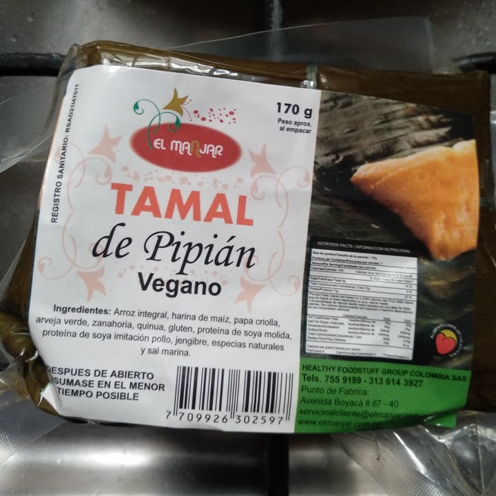 photo of Healty foodstuf group colombia S.A.S Tamales Veganos shared by @camilamedina21 on  08 Oct 2020 - review