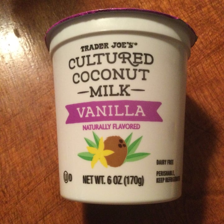 photo of Trader Joe's Cultured Coconut Milk Vanilla shared by @pattyrf on  24 Mar 2021 - review
