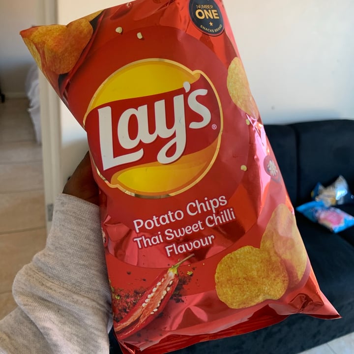 photo of Lay's Potato Chips Thai Sweet Chili Flavour shared by @brokestudentvegan on  09 Aug 2020 - review
