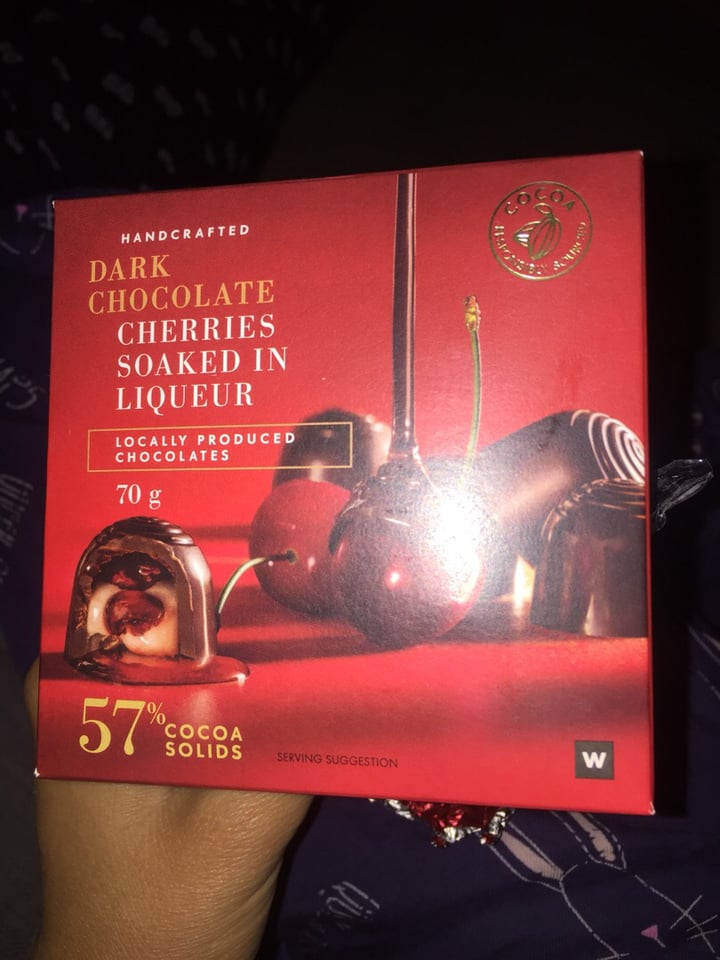 photo of Woolworths Food Dark chocolate cherries soaked in liqueur shared by @taz on  29 Jan 2020 - review