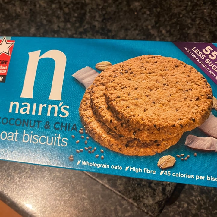 photo of Nairn's Coconut & Chia Oat Biscuits shared by @marcytheresa on  10 Aug 2021 - review