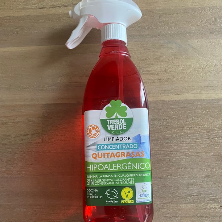 review photo of Trébol verde Limpiador Concentrado Quitagrasas shared by @lorenavegana on 07 Jul 2021 - review
