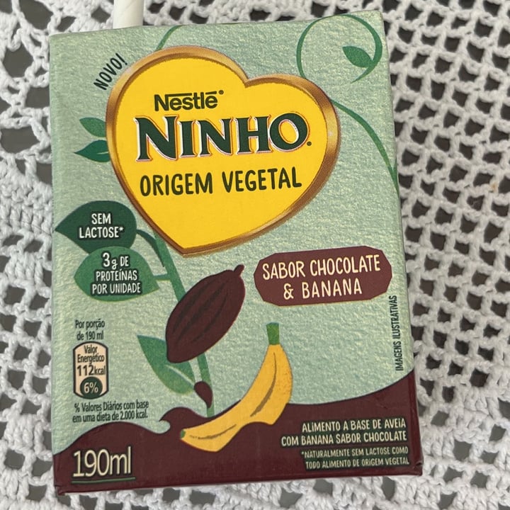 photo of Nestlé Ninho Origem Vegetal Sabor Chocolate E Banana shared by @kbraune on  26 May 2022 - review