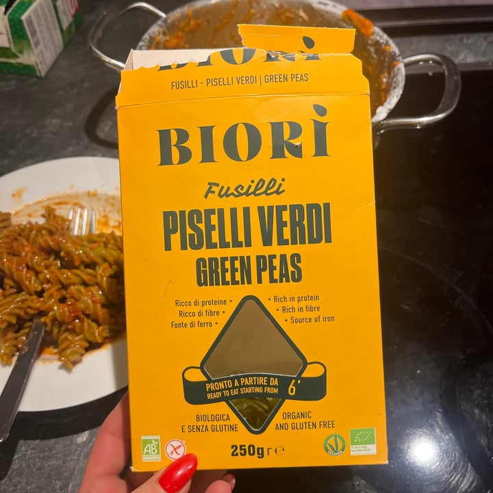 photo of Biori Fusilli Piselli Verdi Green Peas shared by @rebeljana on  10 Apr 2022 - review