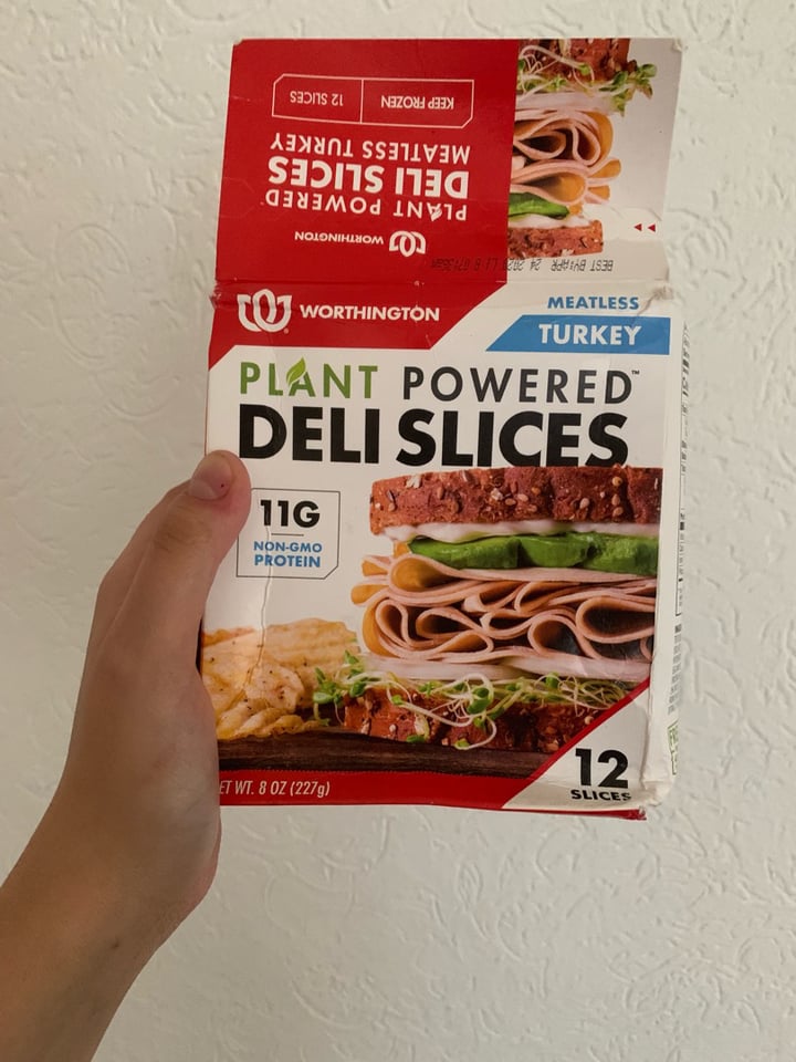 photo of Worthington Meatless Turkey Deli Slices shared by @majocobian on  29 Mar 2020 - review