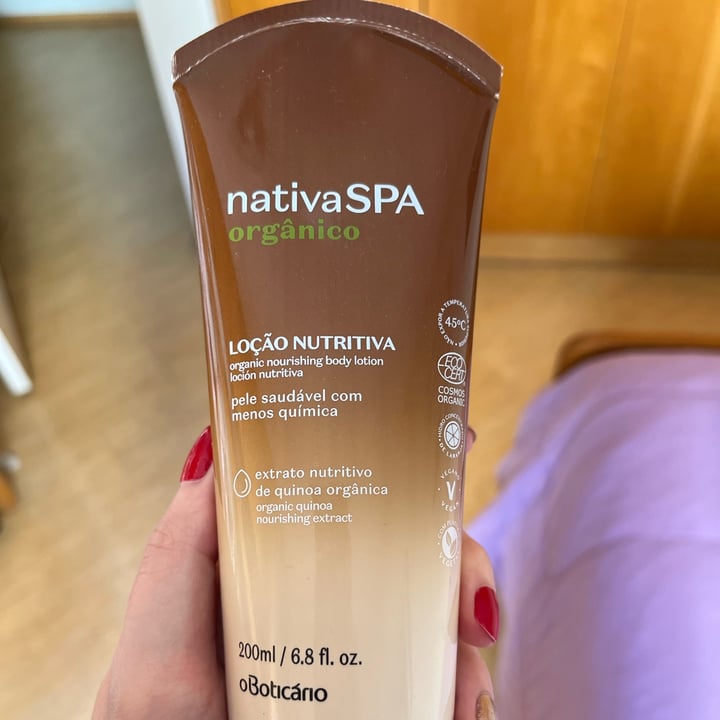 review photo of O Boticário Nativa SPA Loção Nutritiva Extrato Nutritivo De Quinoa Orgânico shared by @biacmuller on 07 May 2022 - review