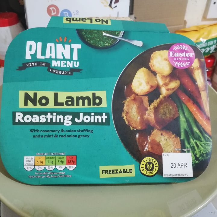 photo of Plant Menu No Lamb Roasting Joint shared by @noviceartisan on  17 Apr 2022 - review