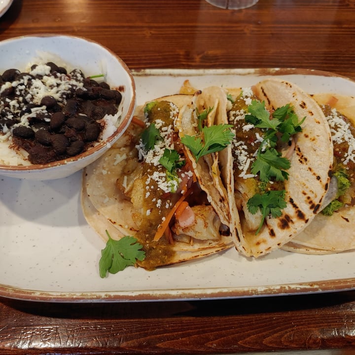 photo of Third Culture Kitchen Three Cauliflower Taco Chimichurri With Black Beans And Rice shared by @scubakitty77 on  11 Oct 2020 - review