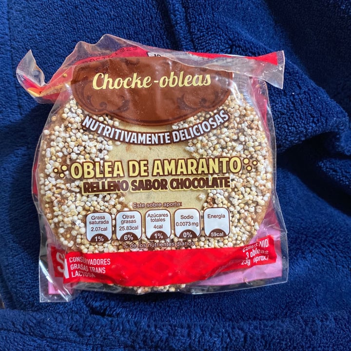 photo of Chocke-obleas Oblea de amaranto shared by @deenise on  28 Oct 2020 - review